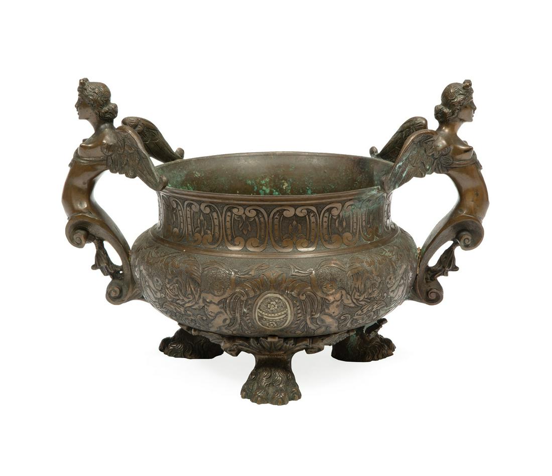 French Bronze Figural Jardiniere (1 of 5)