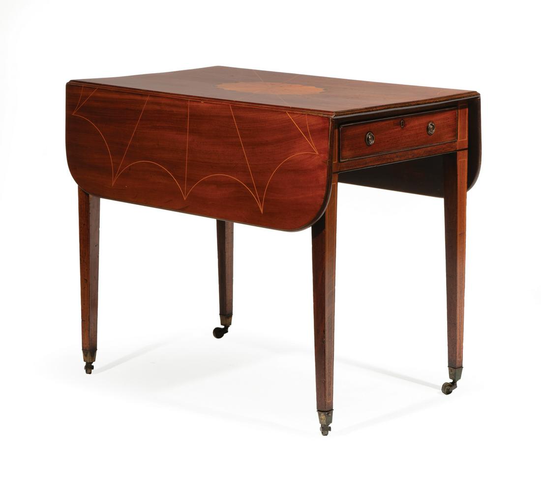 George III Inlaid Mahogany Pembroke Table (1 of 6)