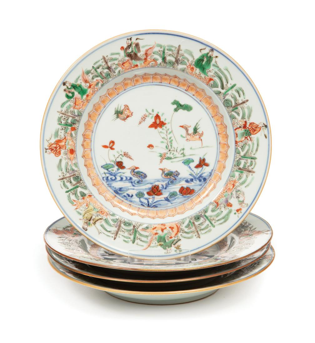 Chinese Export Famille Verte Porcelain Dishes (1 of 13)