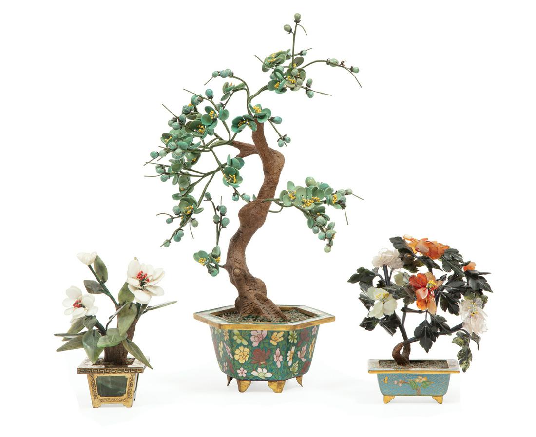 Three Chinese Hardstone Trees (1 of 4)