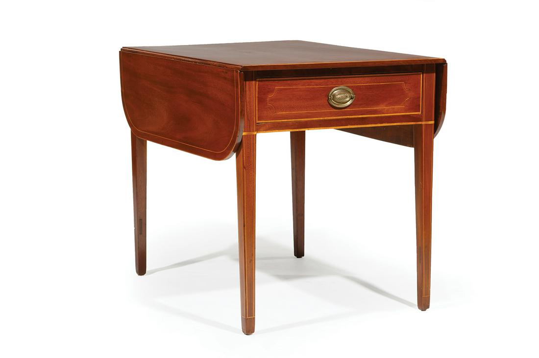 Satinwood Inlaid Mahogany Breakfast Table (1 of 5)