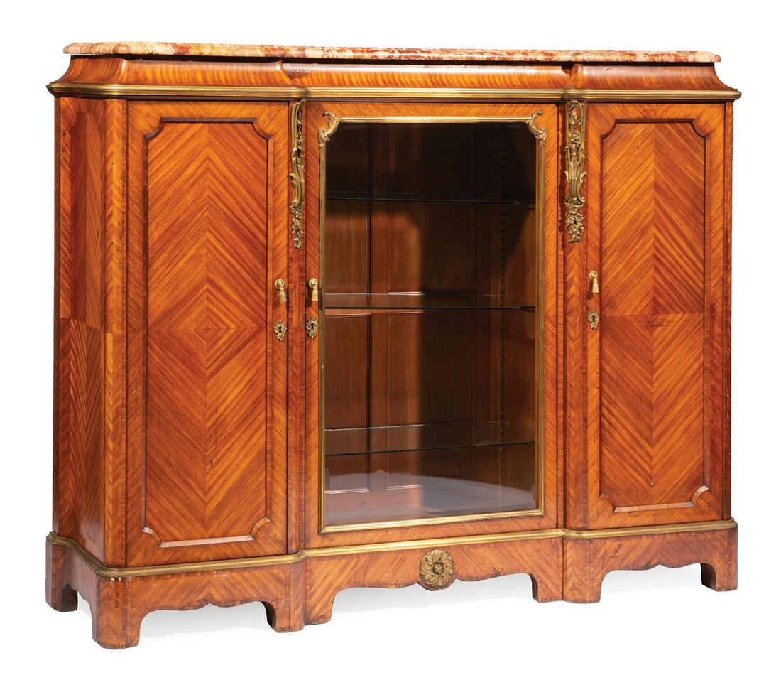 French Bronze-Mounted Kingwood Vitrine (1 of 7)