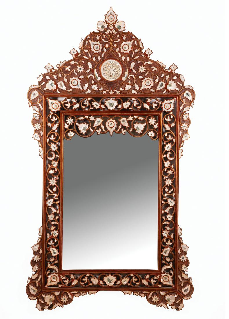 Moorish-Style Mother-of-Pearl Inlaid Mirrors (1 of 3)