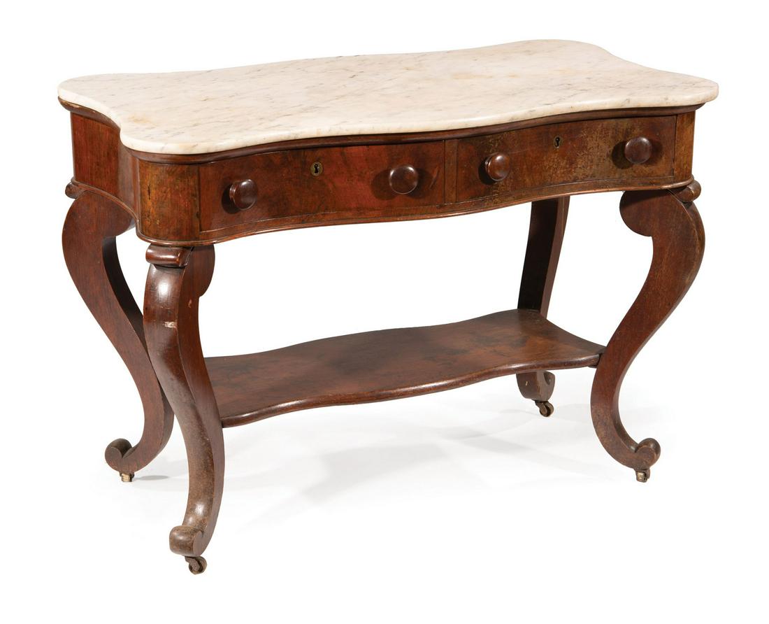 American Late Classical Mahogany Side Table (1 of 2)