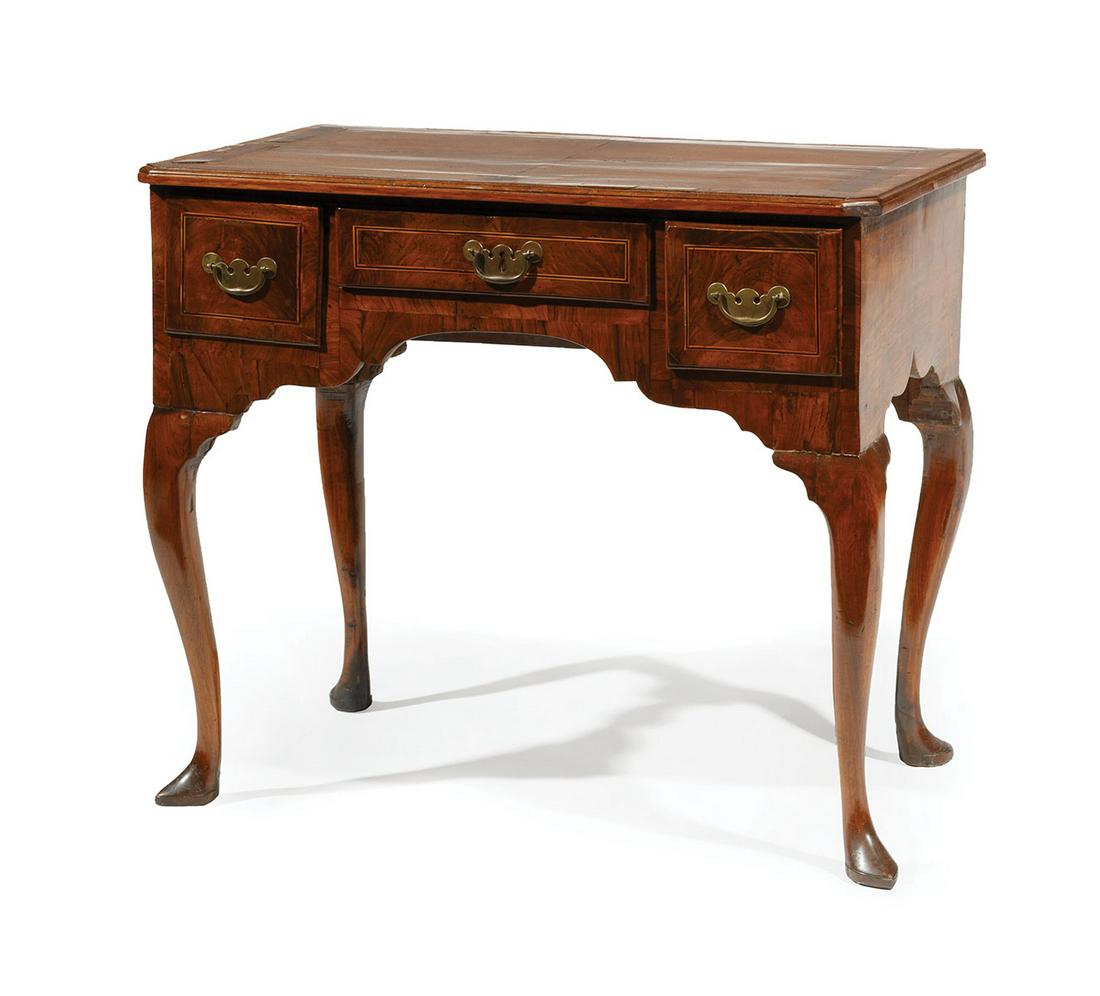 Early Queen Anne Inlaid Walnut Lowboy (1 of 4)