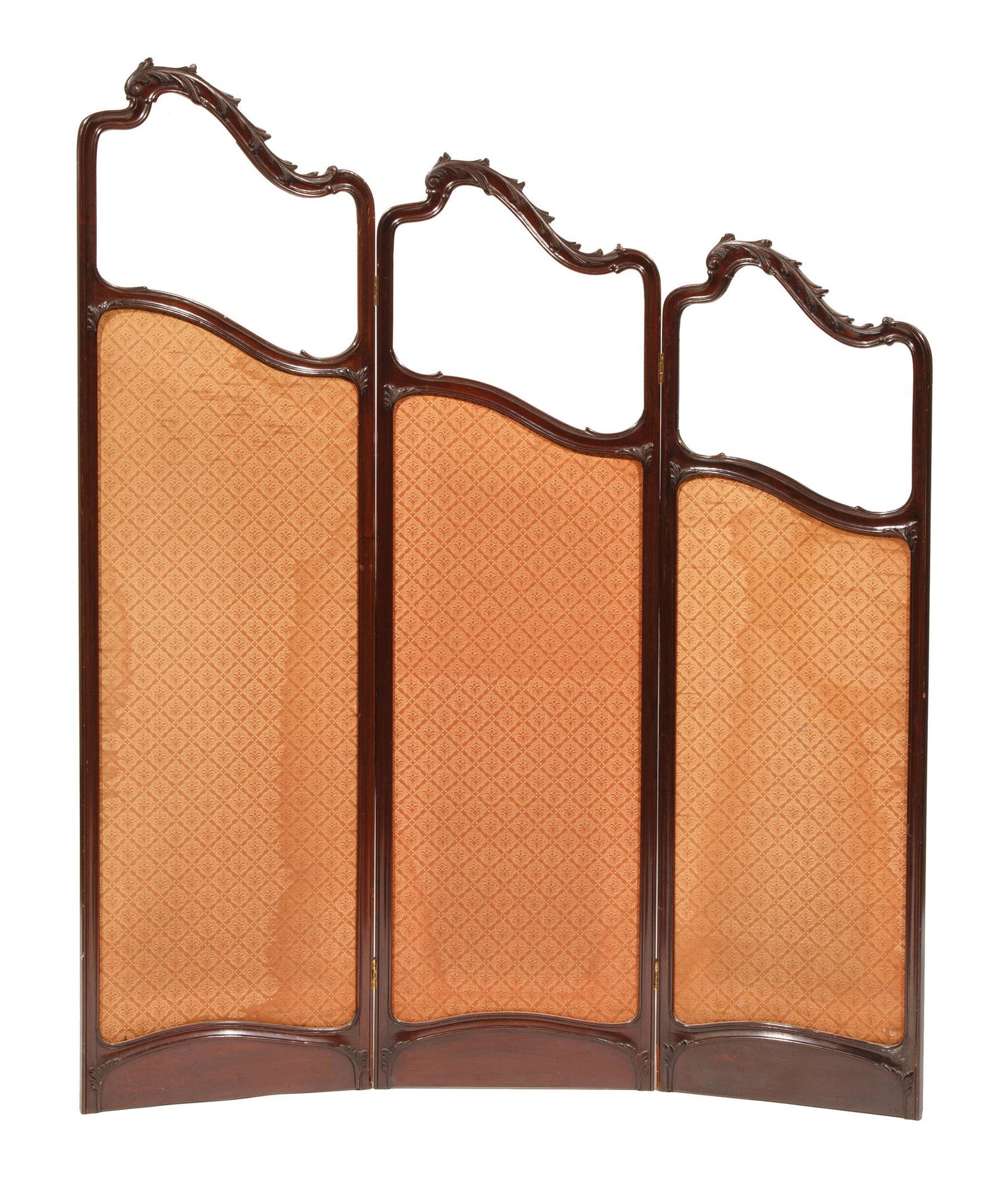 Continental Art Nouveau Mahogany Dressing Screen (1 of 4)