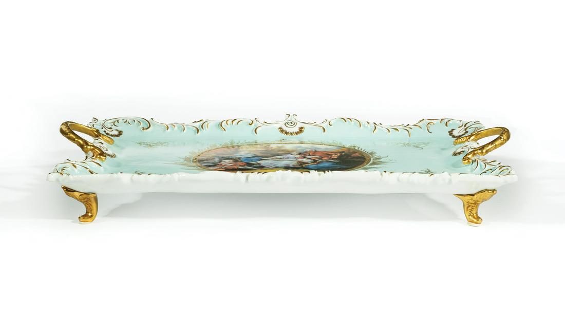 Meissen-Style Porcelain Footed Tray (1 of 4)