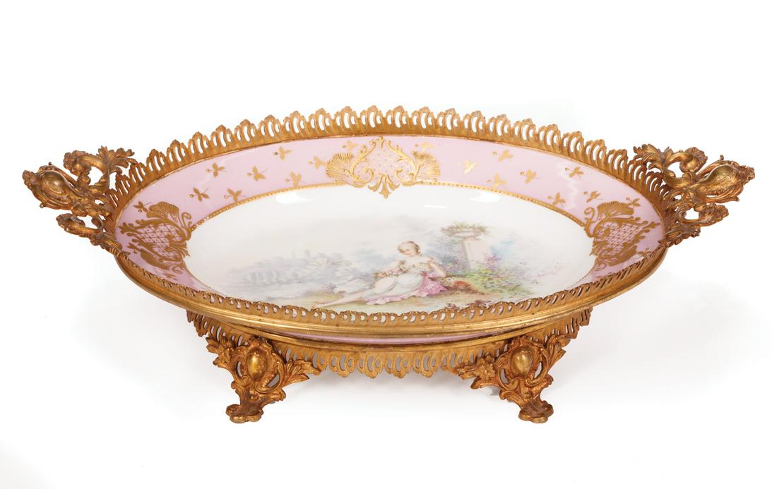Sevres-Style Polychrome Porcelain Centerpiece (1 of 4)
