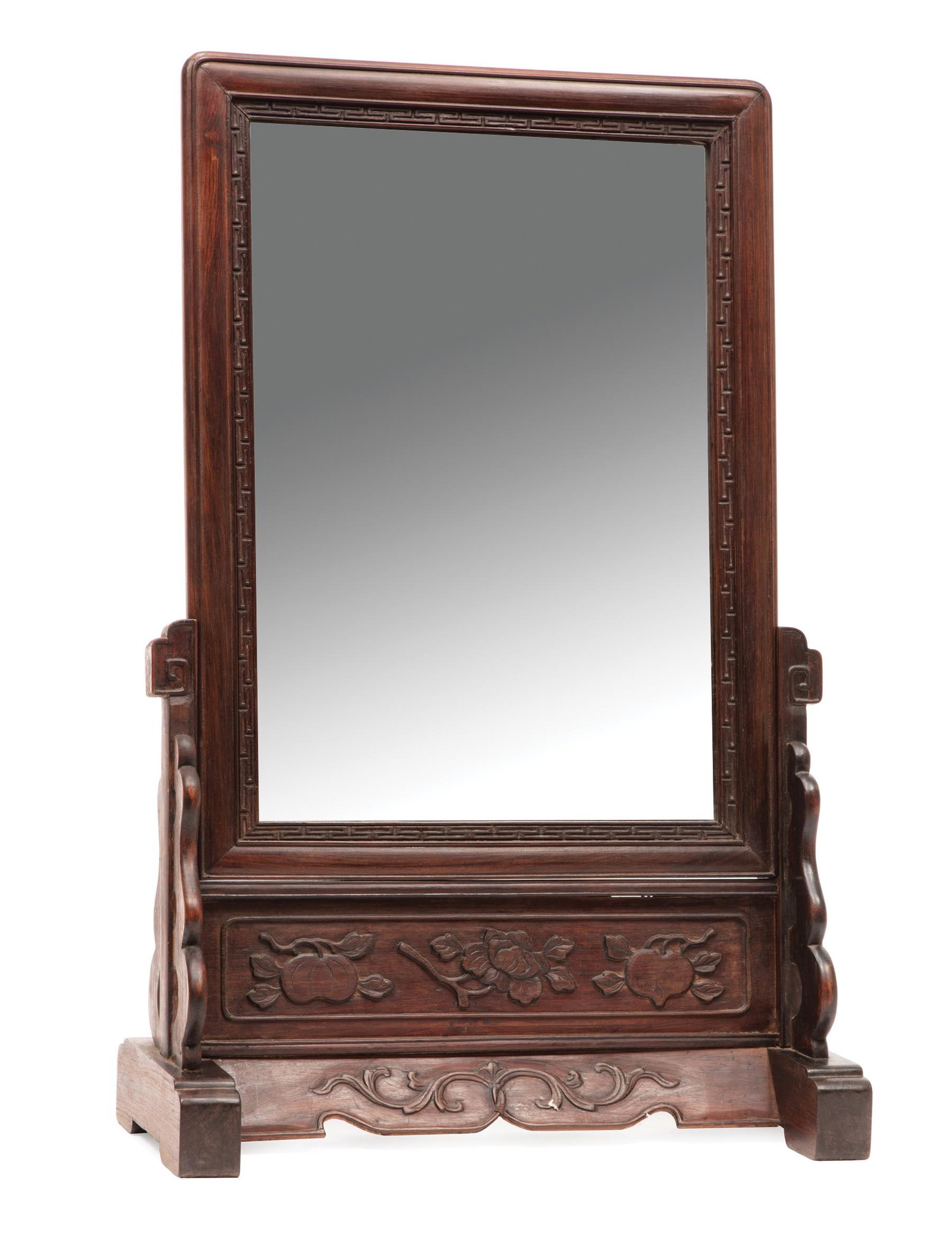 Pair of Chinese Carved Hardwood Dressing Mirrors (1 of 3)