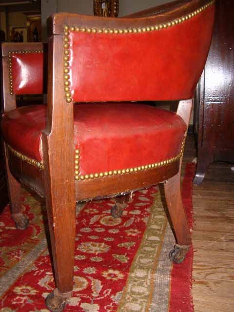 Pair Antique Georgian-Style Tub Chairs - 7
