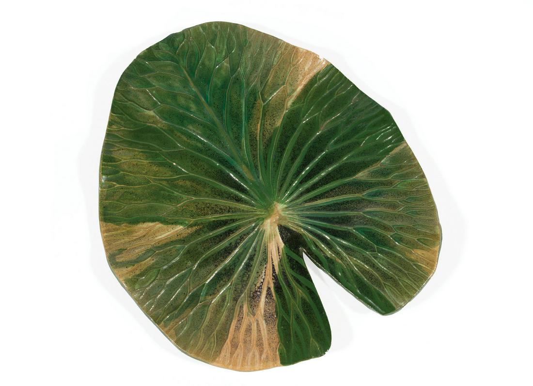 John Hodge Glazed Pottery Lily Pad (1 of 3)