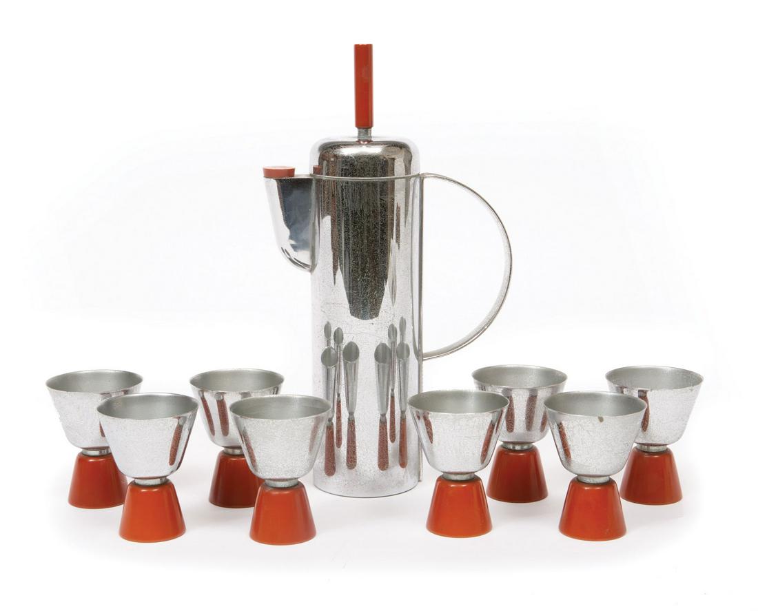 Chrome and Bakelite "Cavalier" Cocktail Shaker (1 of 1)