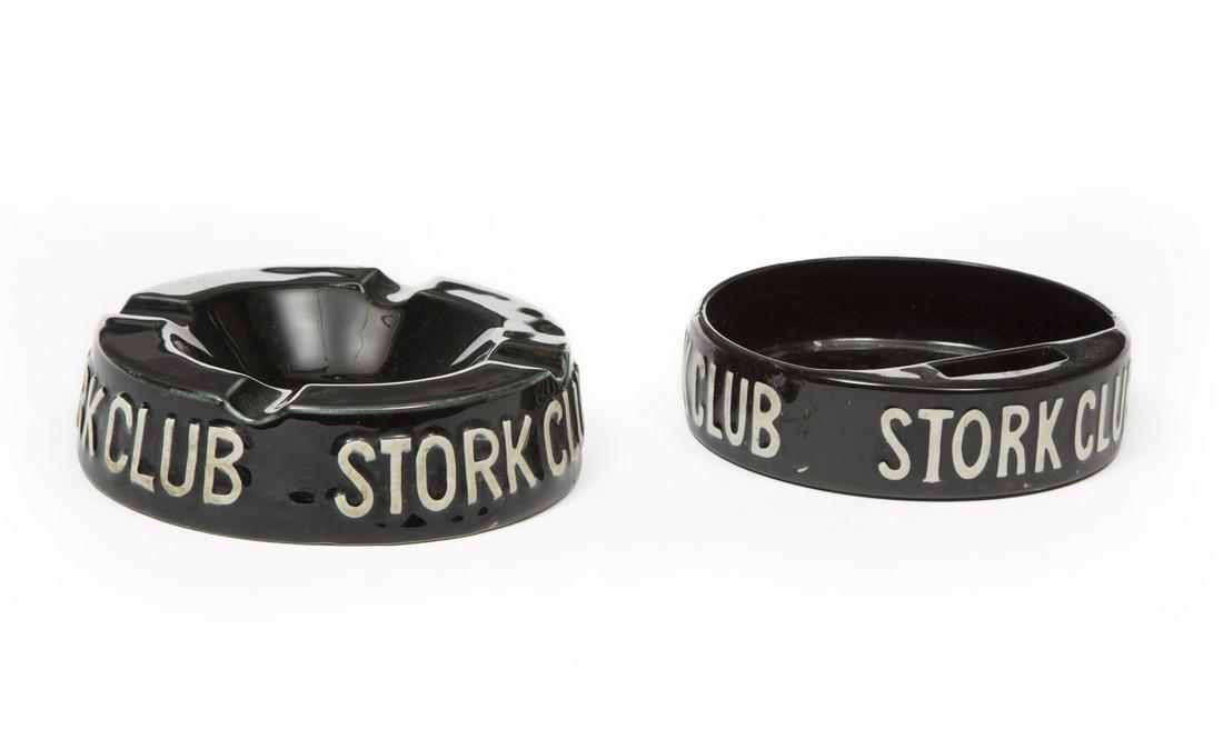 Two Stork Club Ceramic Ashtrays (1 of 4)