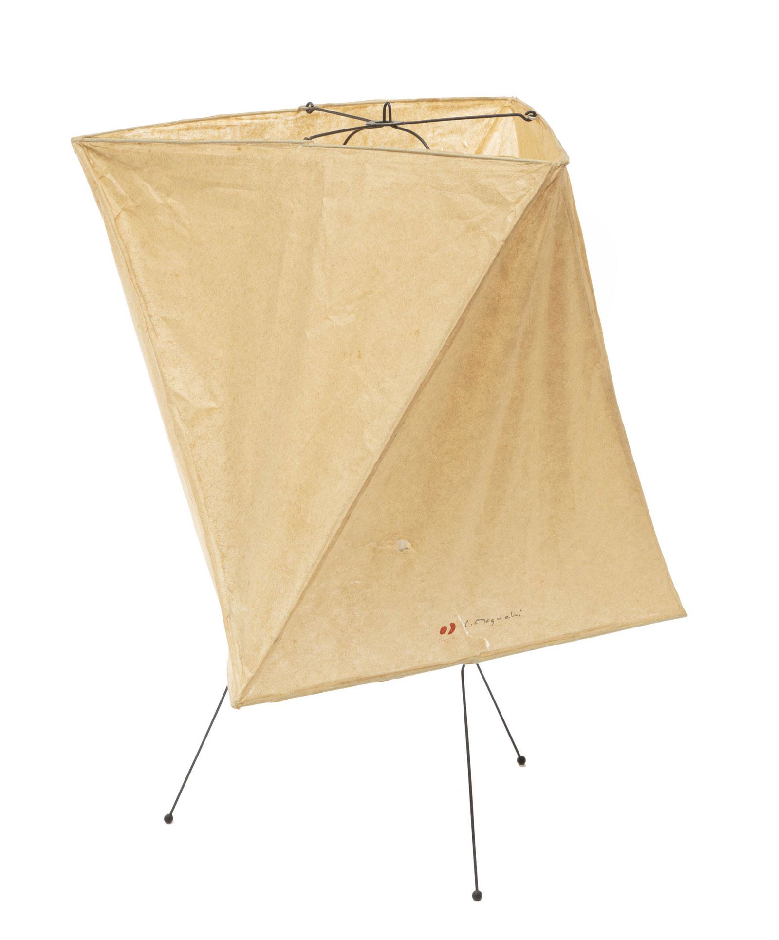 Isamu Noguchi for Akari Paper, Metal Table Lamp (1 of 3)