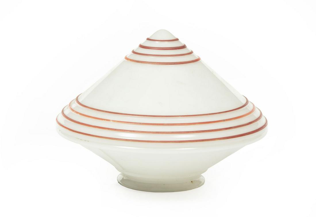 Mid-Century Modern Glass Shade Converted to Lamp (1 of 2)