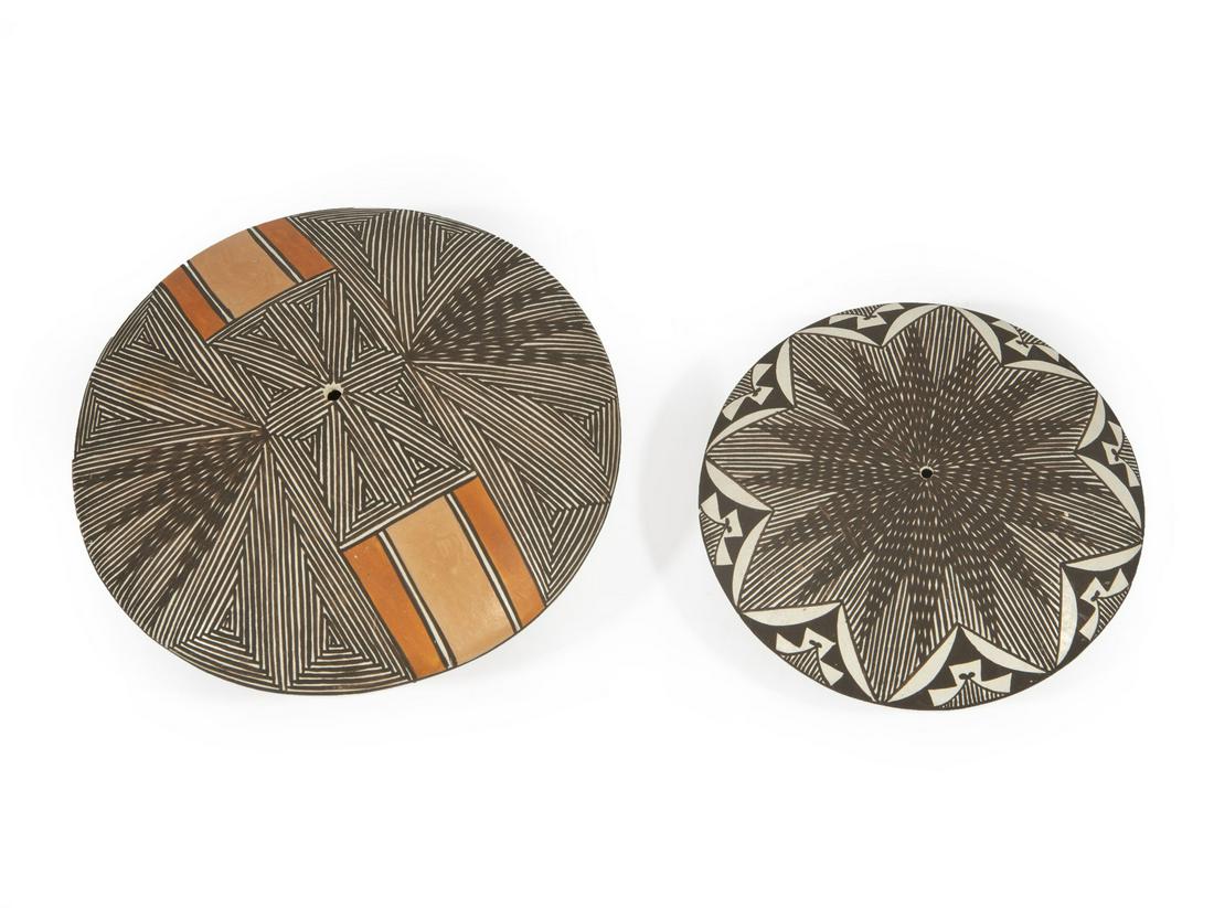 Two Acoma Painted Pottery Seed Pots (1 of 3)