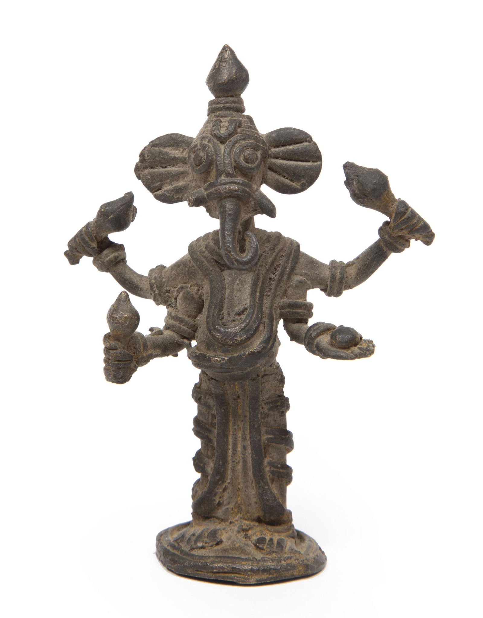 Indian Bronze Figure of Four-Armed Ganesh (1 of 2)