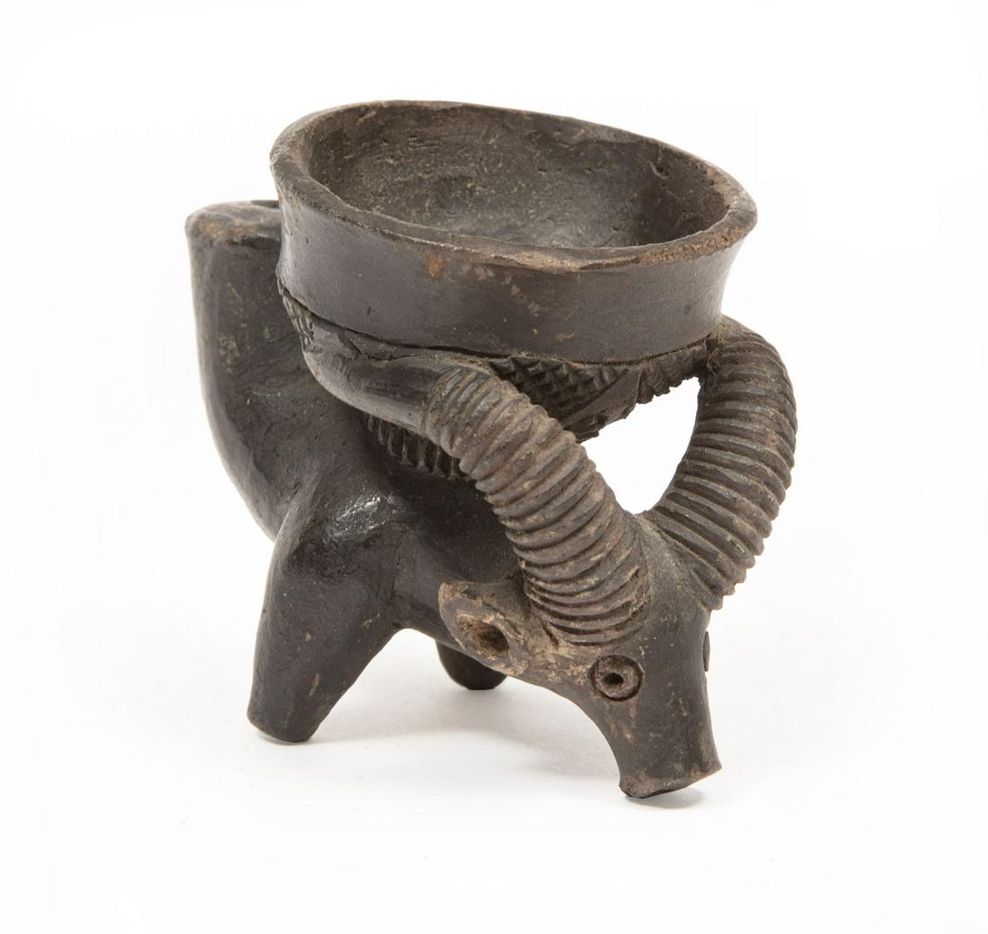 African Ila-Tonga or Lozi Antelope-Form Bowl (1 of 3)