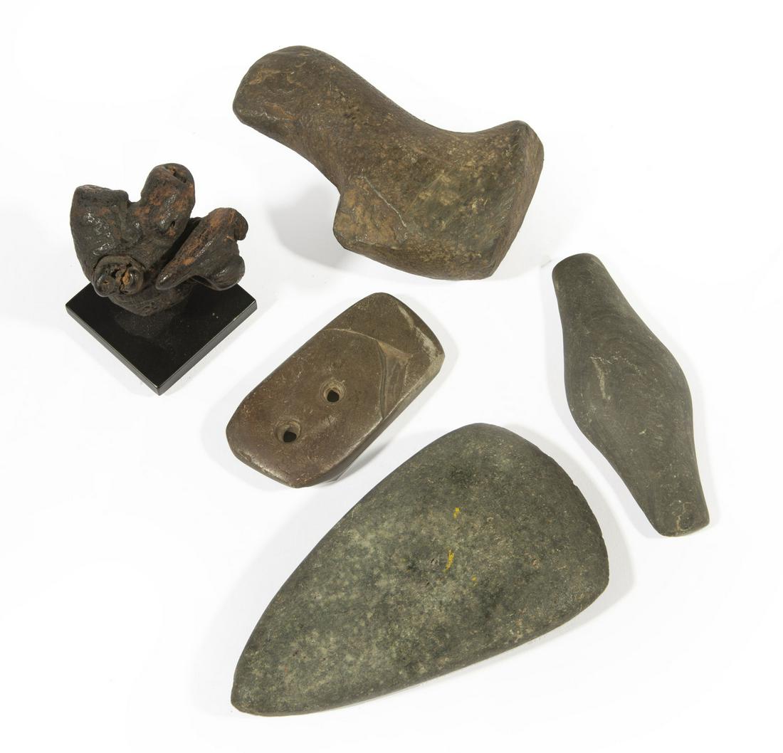 Four Pre-Columbian Stone Tools (1 of 2)