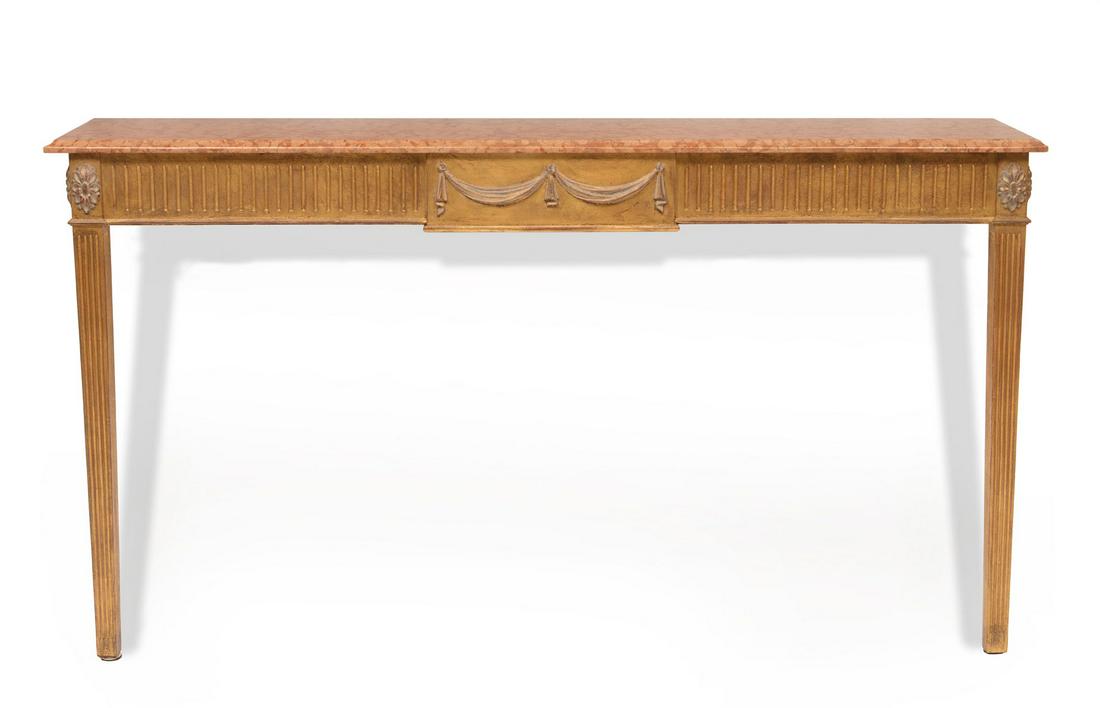 French Neoclassical-Style Giltwood Console (1 of 1)