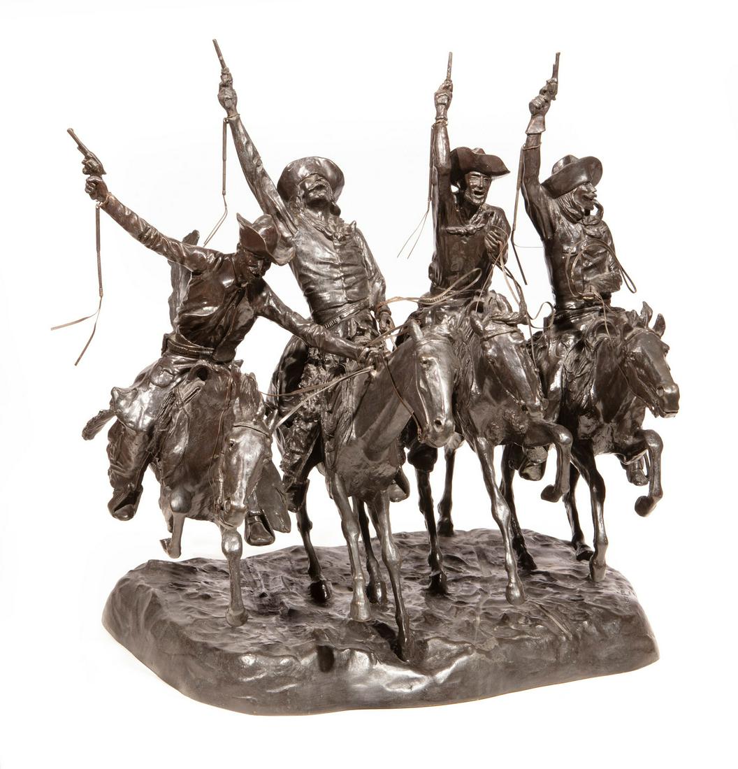 Bronze Figural Grouping  "Coming Through the Rye" (1 of 7)