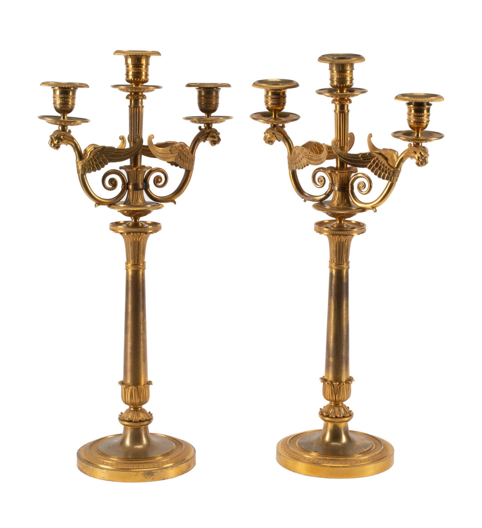 Pair of Charles X Gilt Bronze Candelabra (1 of 14)