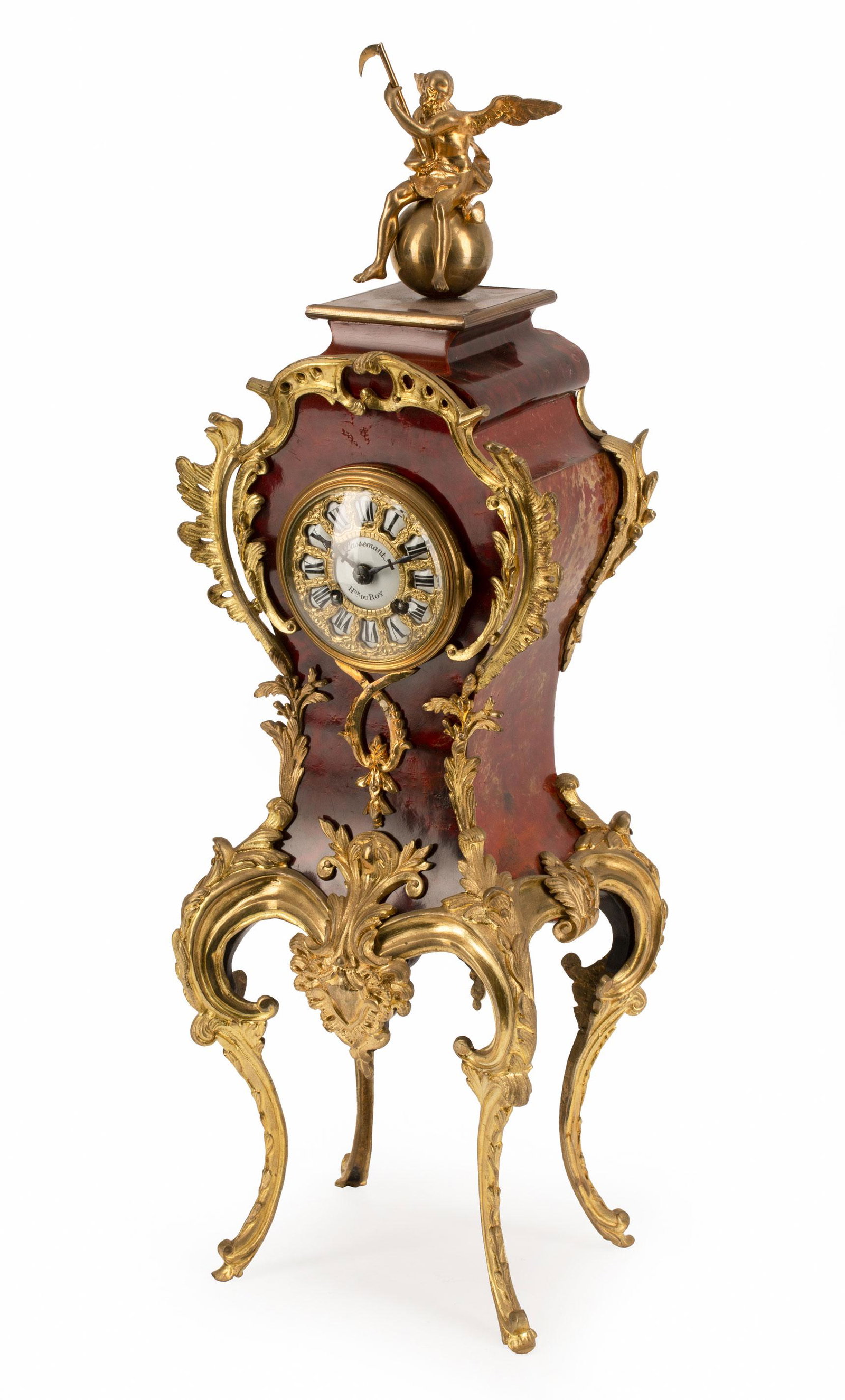 Louis XV-Style Gilt Bronze-Mounted Clock (1 of 5)