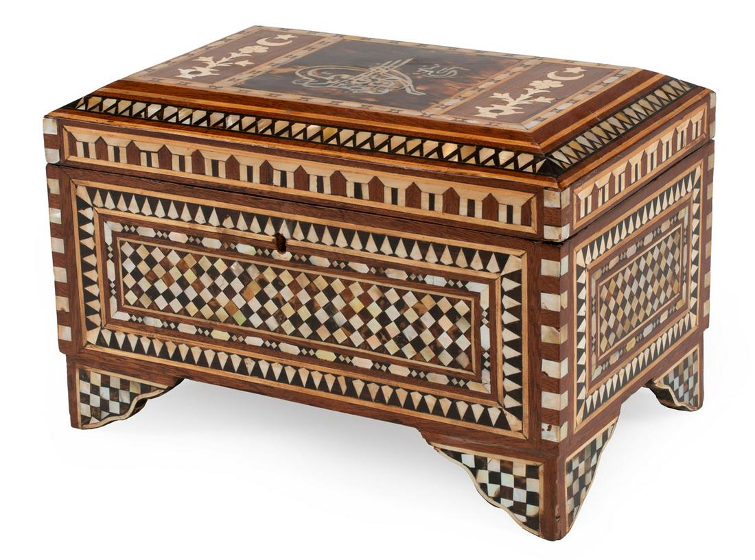 Moorish Inlaid Hardwood Box (1 of 4)