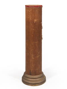 Antique Pine Column or Pedestal: Antique Pine Column or Pedestal, h. 41 in. Provenance: Estate of Highly Acclaimed New Orleans Artist, Furniture Maker, Designer, and Collector Mario Villa (1953-2021).