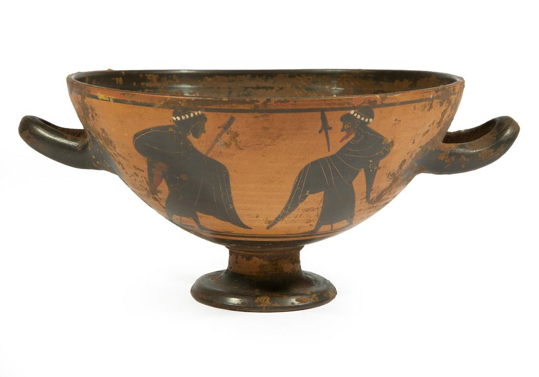 Greek Black Figure Pottery Drinking Cup (1 of 4)