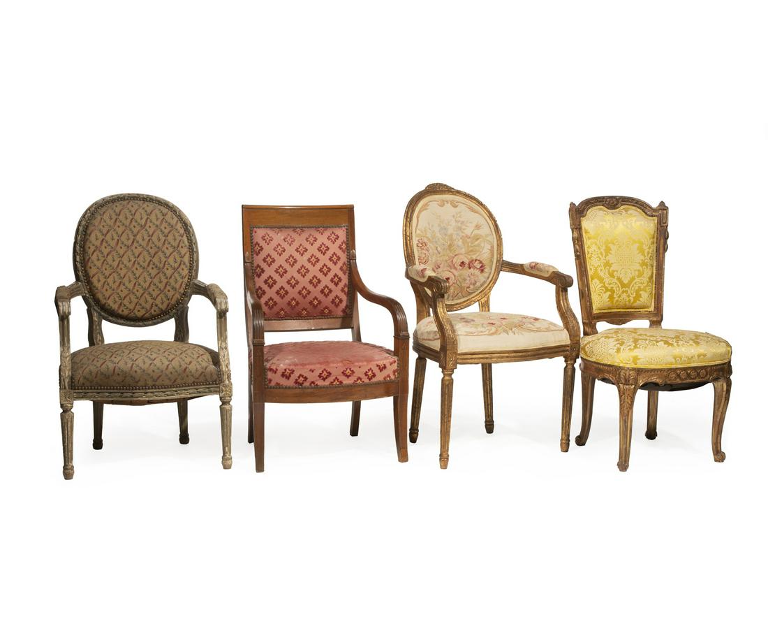 Four Antique French Chairs (1 of 6)