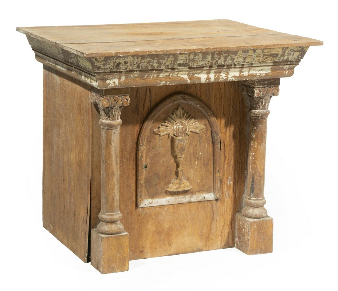 Continental Carved Wood Ecclesiastical Cabinet (1 of 4)
