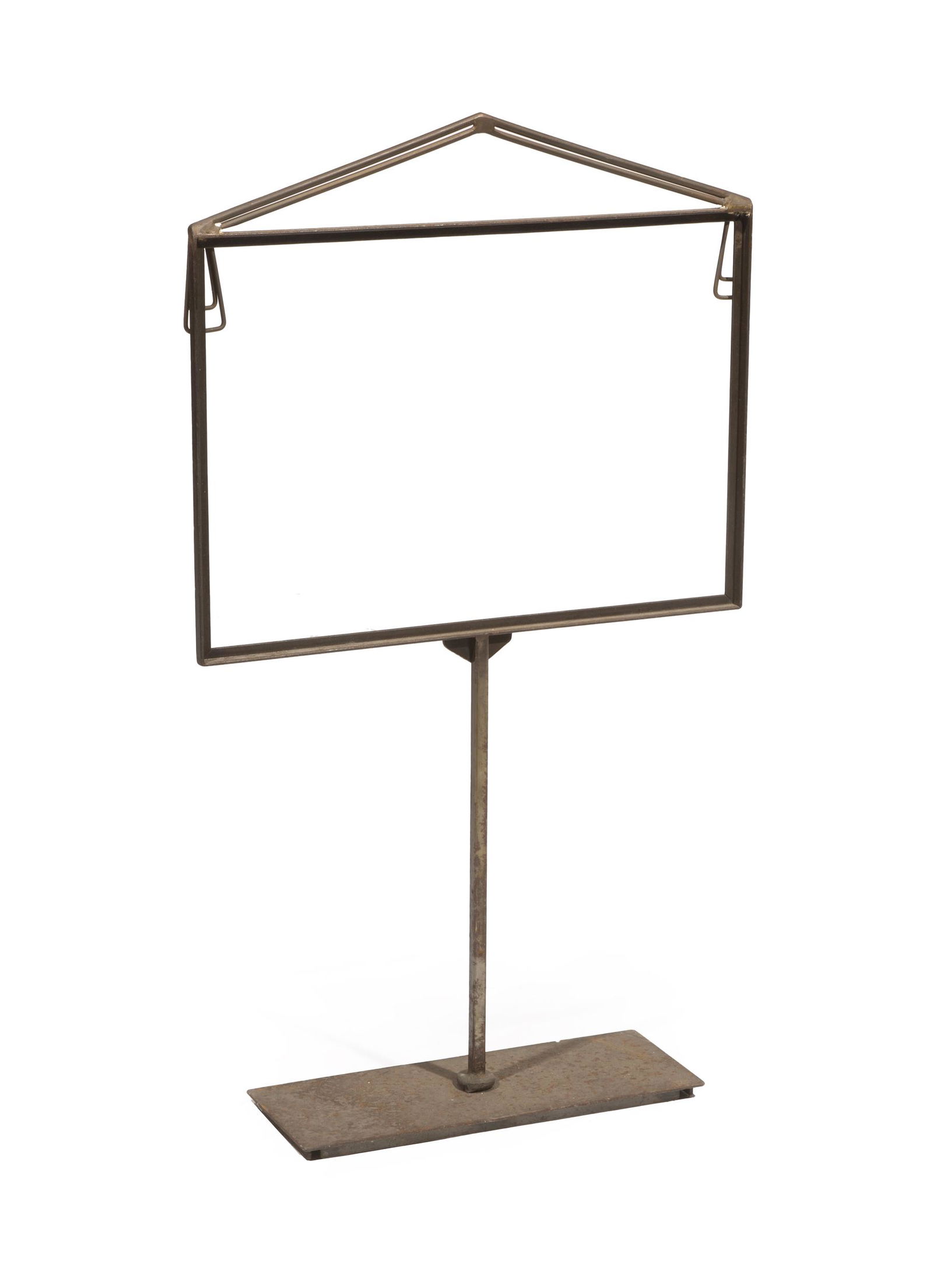 Mario Villa Patinated Metal Frame on Stand (1 of 3)