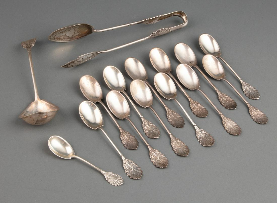 Gorham "Grecian" Pattern Coin Silver Flatware (1 of 3)