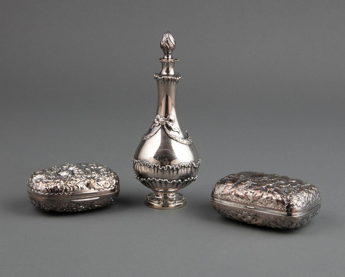 Whiting Sterling Silver Perfume Flask (1 of 2)