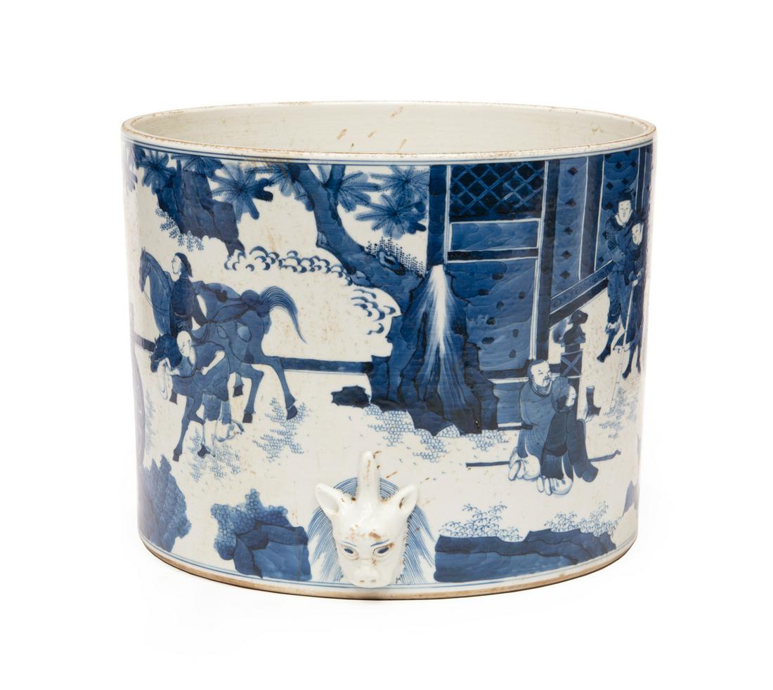 Chinese Blue and White Porcelain Censer (1 of 2)