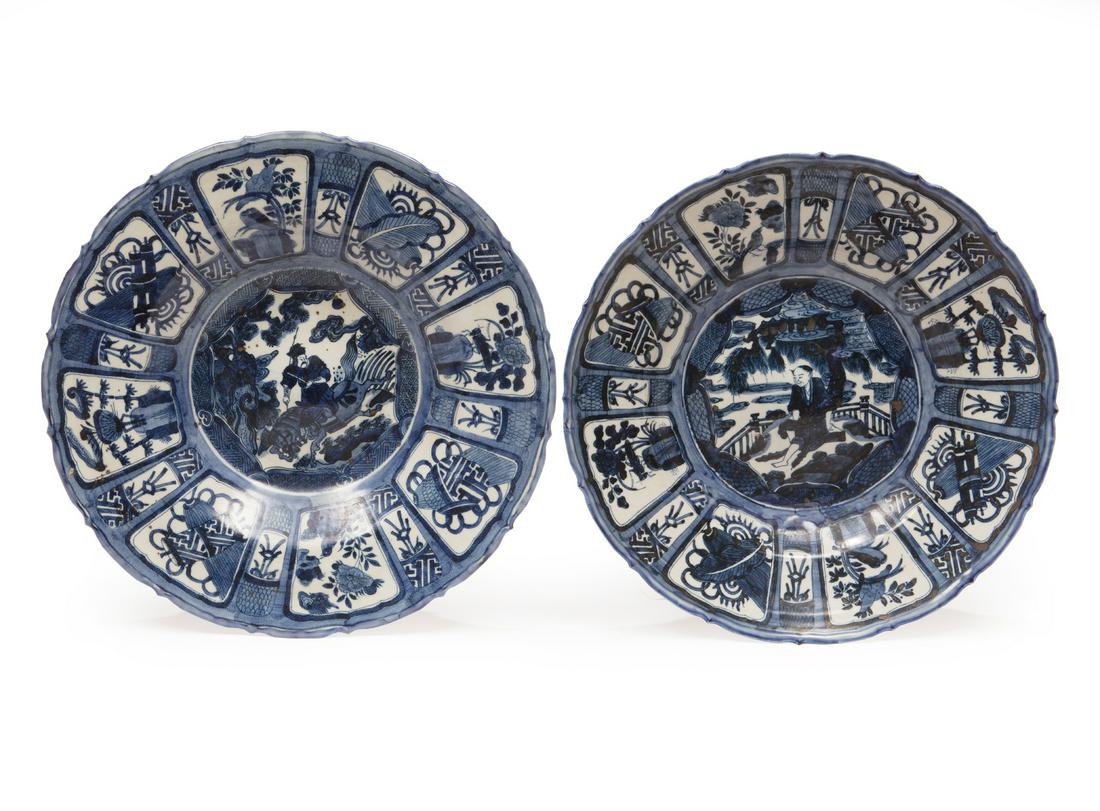 Chinese Export Kraak-Style Porcelain Chargers (1 of 4)