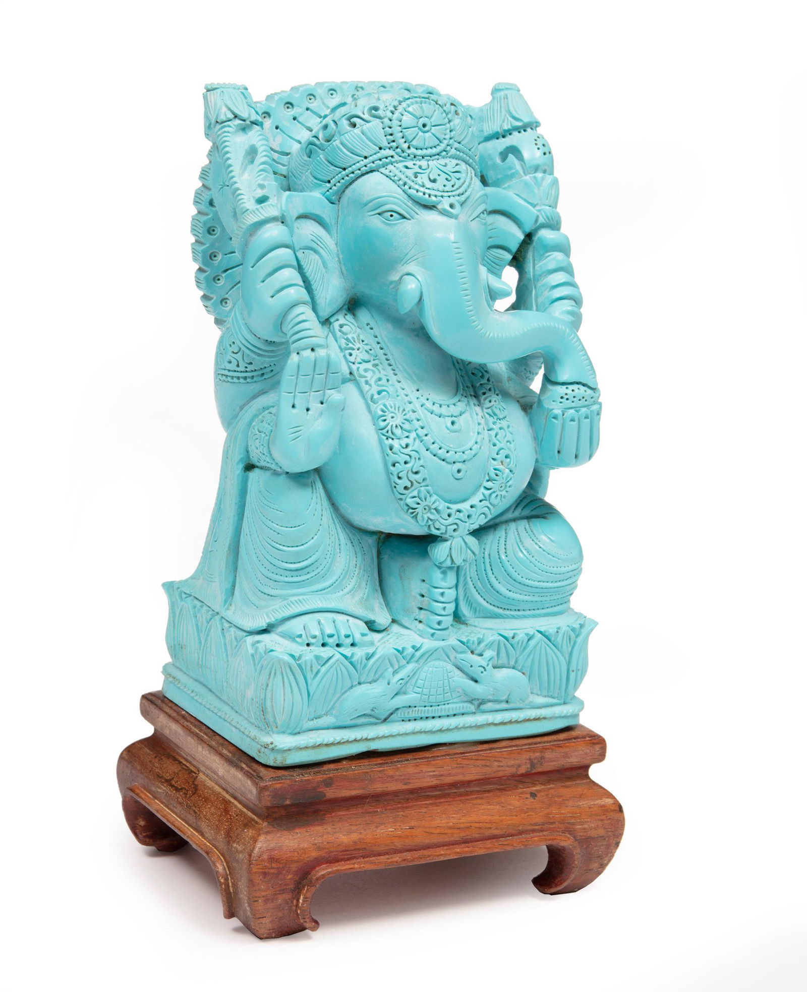 Asian Turquoise Figure of Ganesha (1 of 3)
