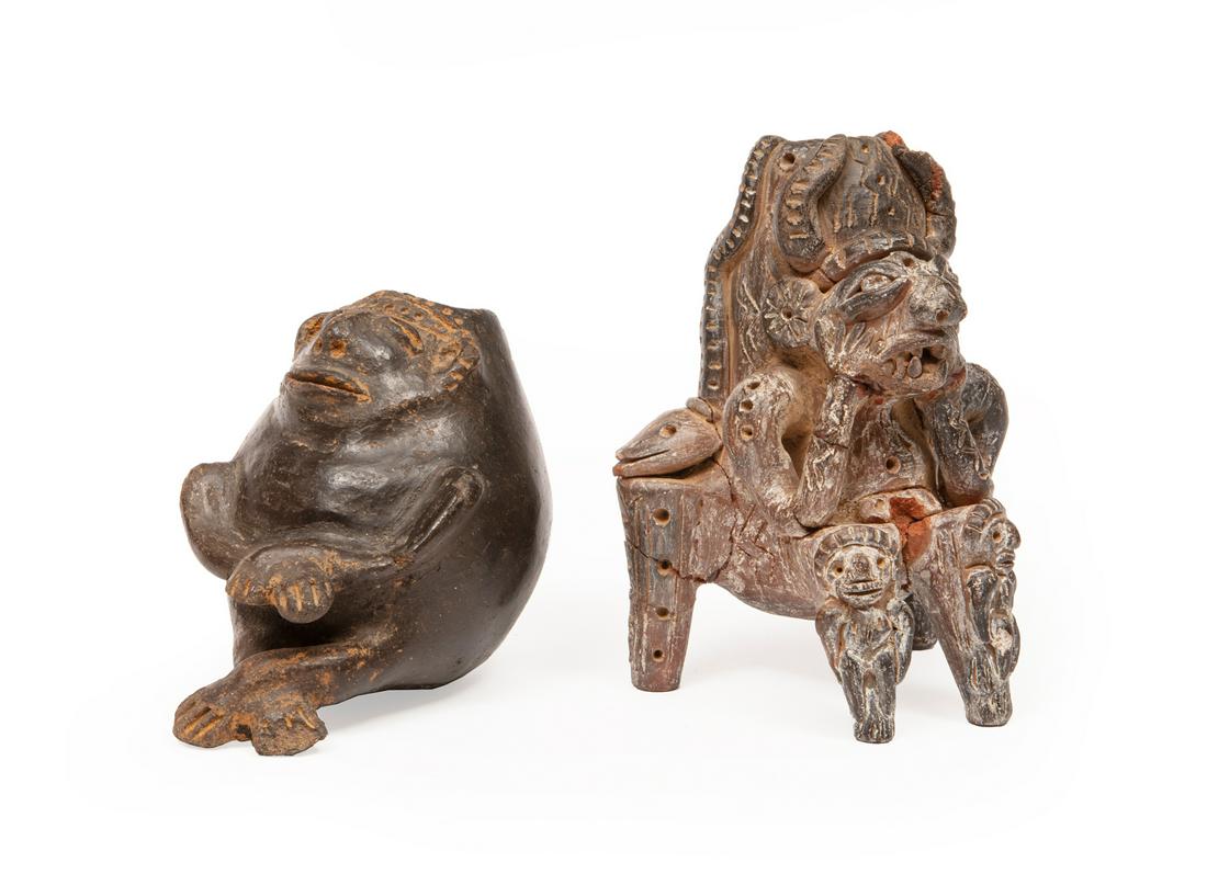 Two Pre-Columbian Figural Vessels (1 of 4)