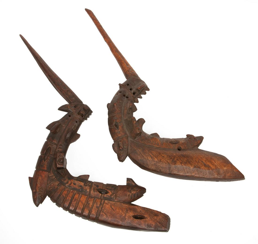 Near Pair of African or Aboriginal Carved Figures (1 of 3)