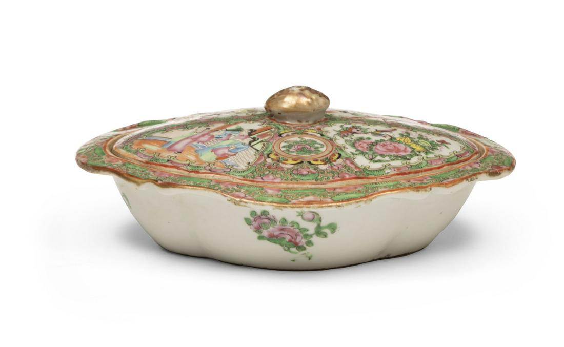 Chinese Export Famille Rose Porcelain Tureen (1 of 3)