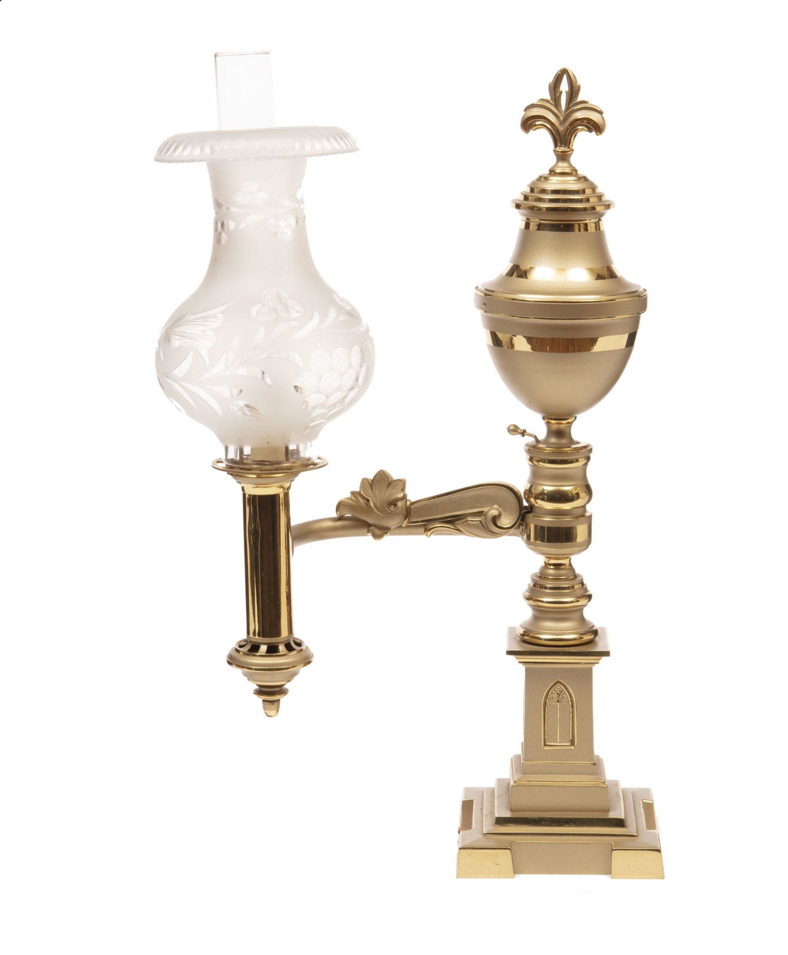 American Bronze Single-Light Argand Lamp (1 of 4)