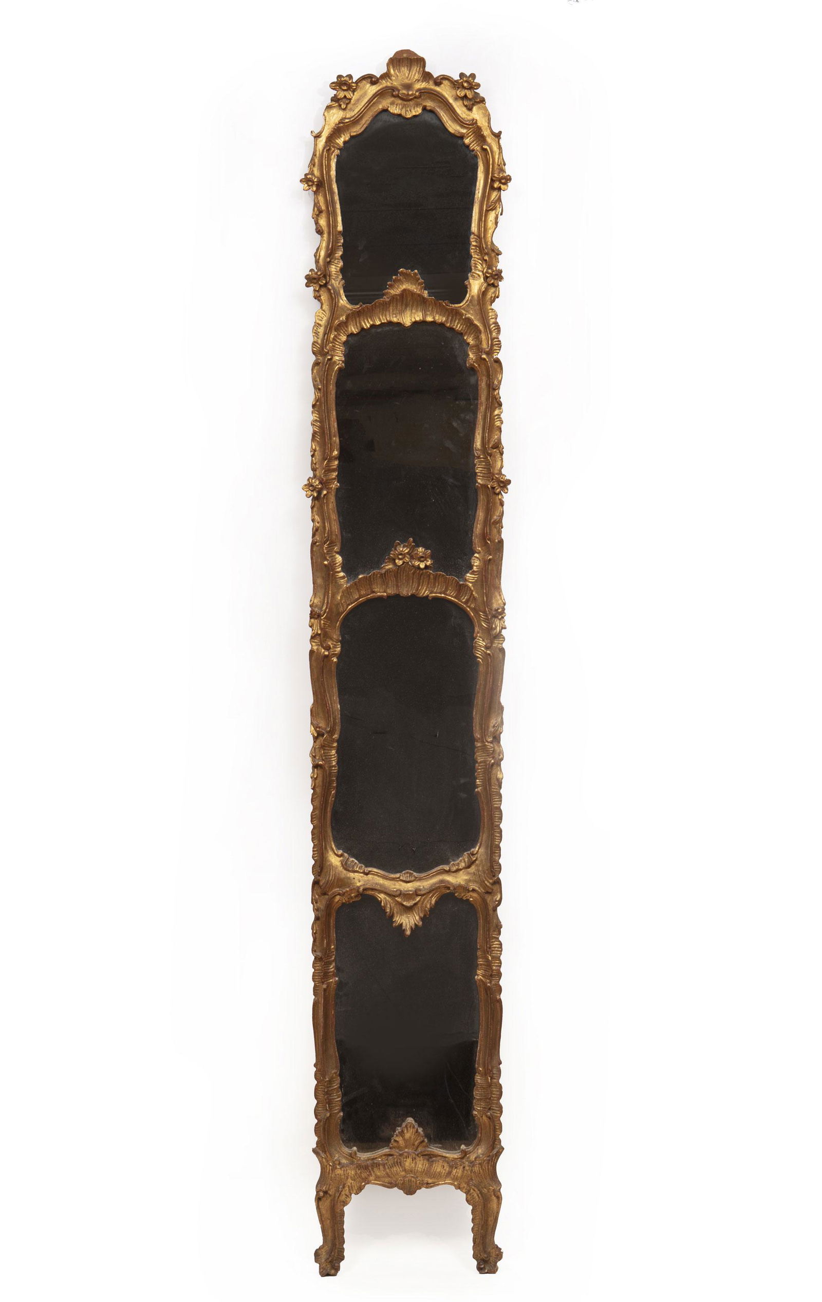 Louis XV-Style Giltwood Hall Mirror (1 of 1)