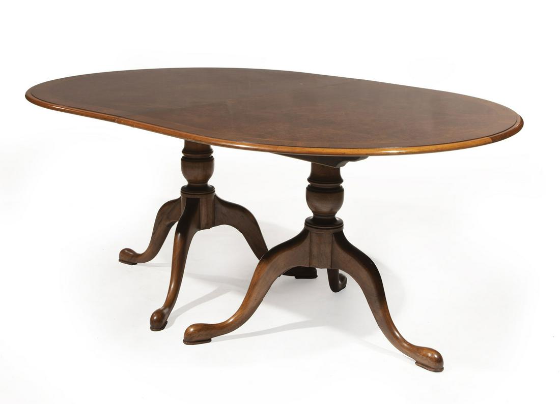 American Walnut and Burl Dining Table (1 of 3)