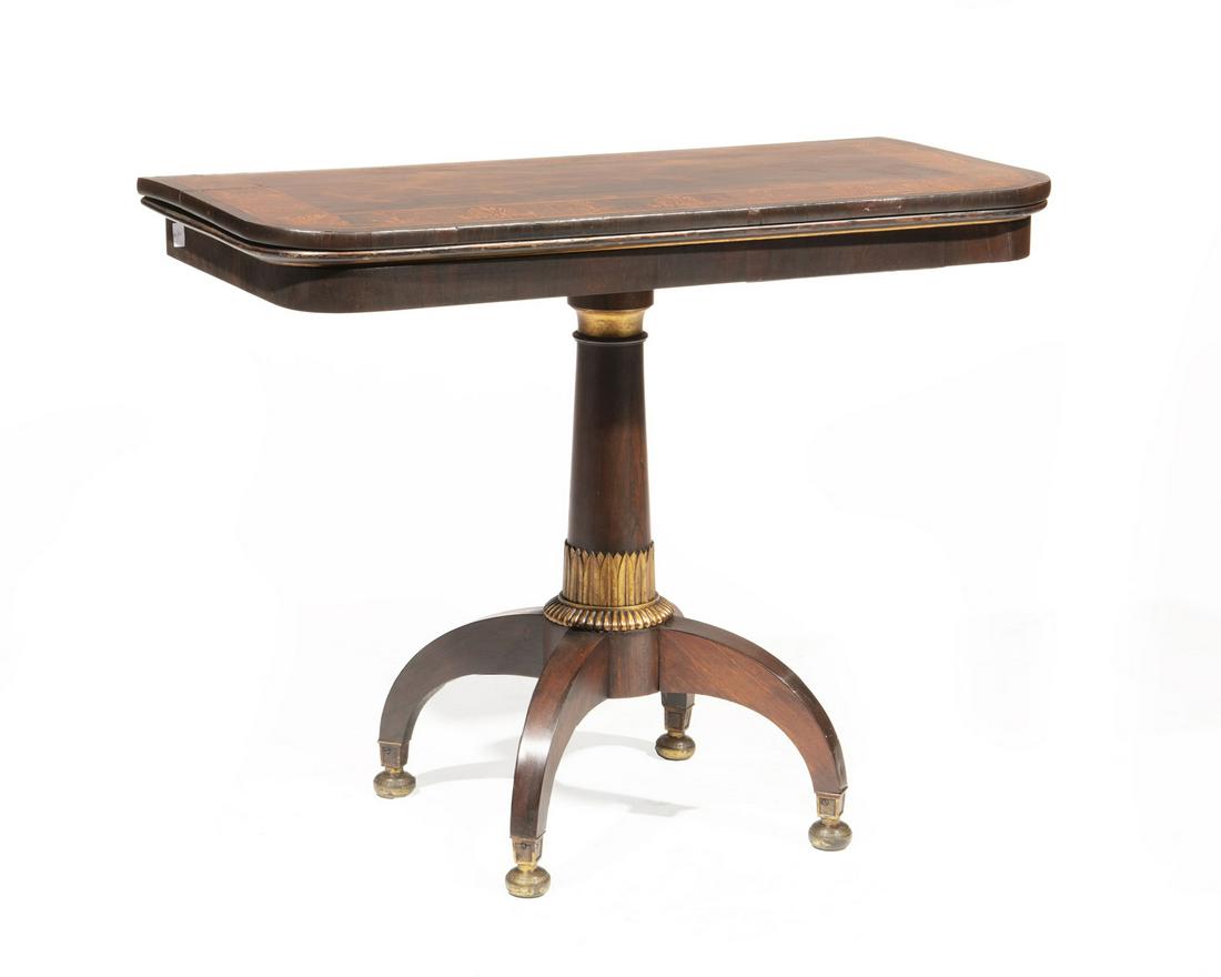 Rosewood and Marquetry Games Table (1 of 5)