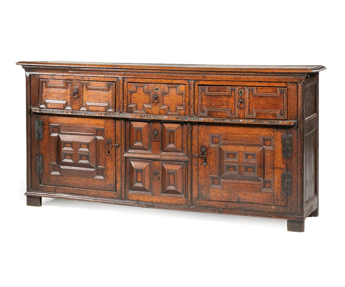 Jacobean Carved Oak Cabinet (1 of 3)