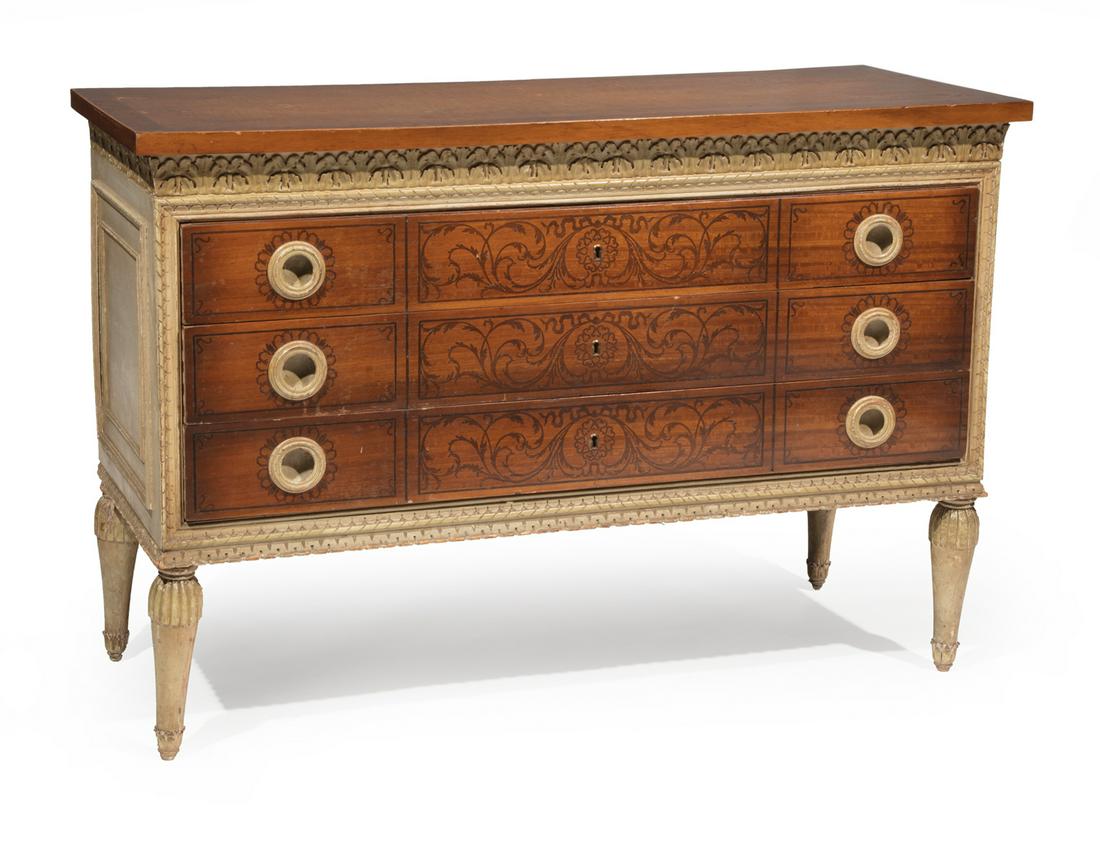 Neoclassical-Style Mahogany Chest of Drawers (1 of 4)