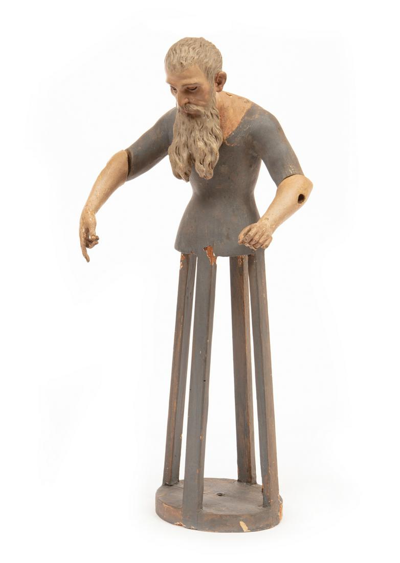 Carved and Painted Wood Cage Doll (1 of 3)