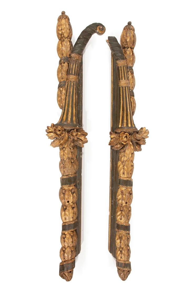 Carved Painted, Giltwood Architectural Fragments (1 of 1)