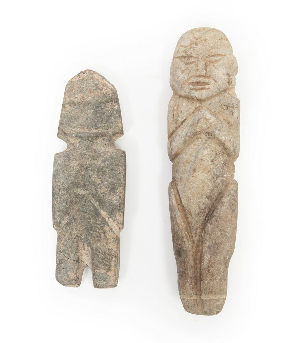 Two Pre-Columbian Carved Stone Figures (1 of 2)